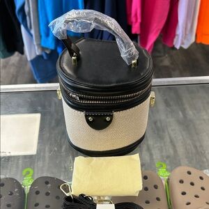 Stylish Black and Cream Women's Bag